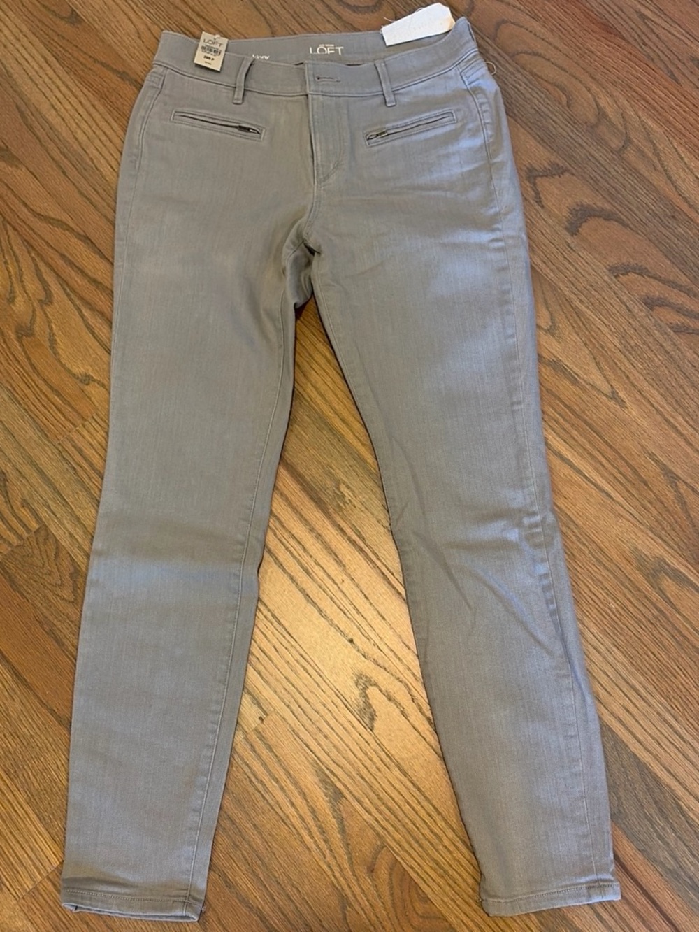 NWT LOFT Super Skinny gray jeans 29/ 8P